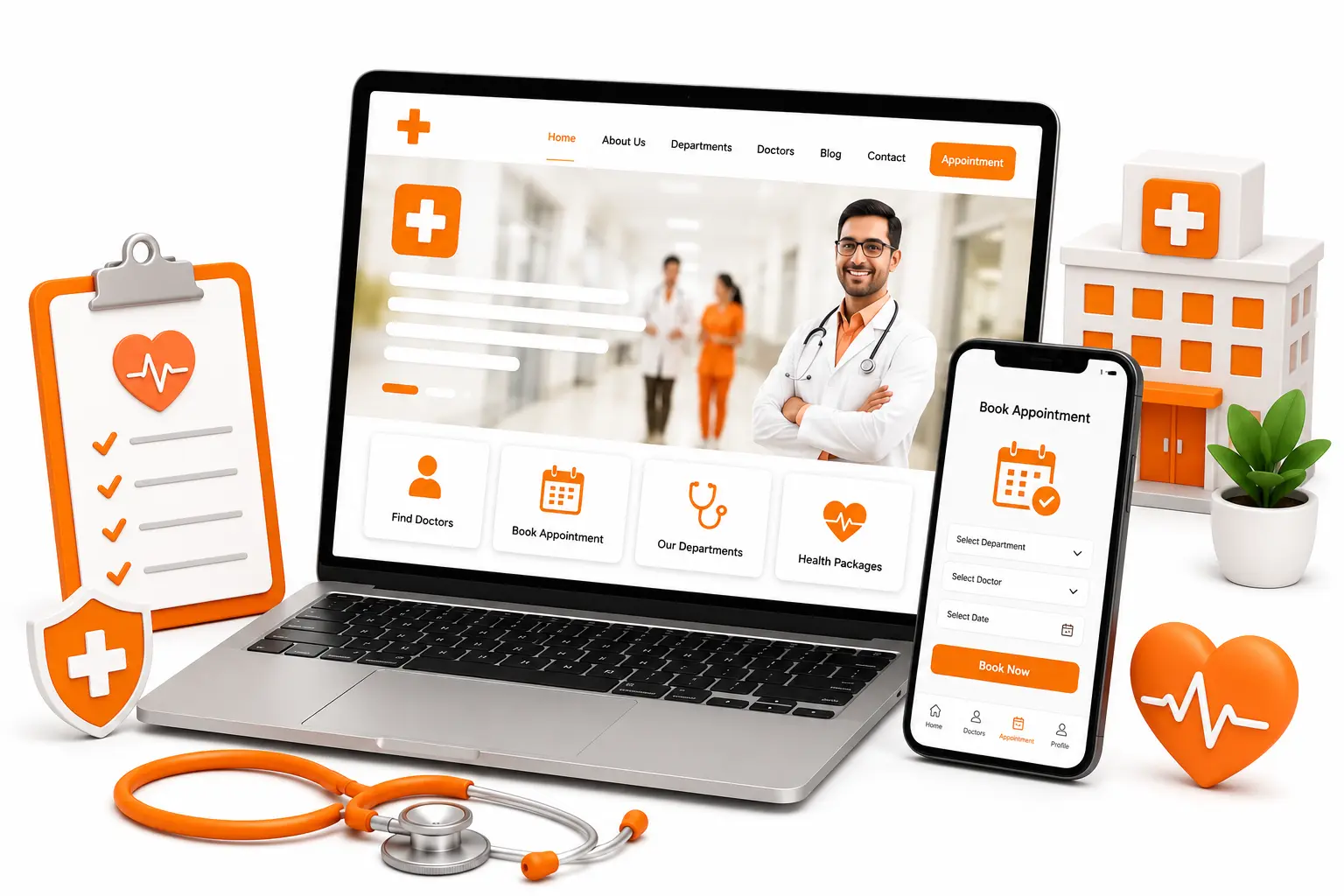 Hospital Website Design Hospital Website Design